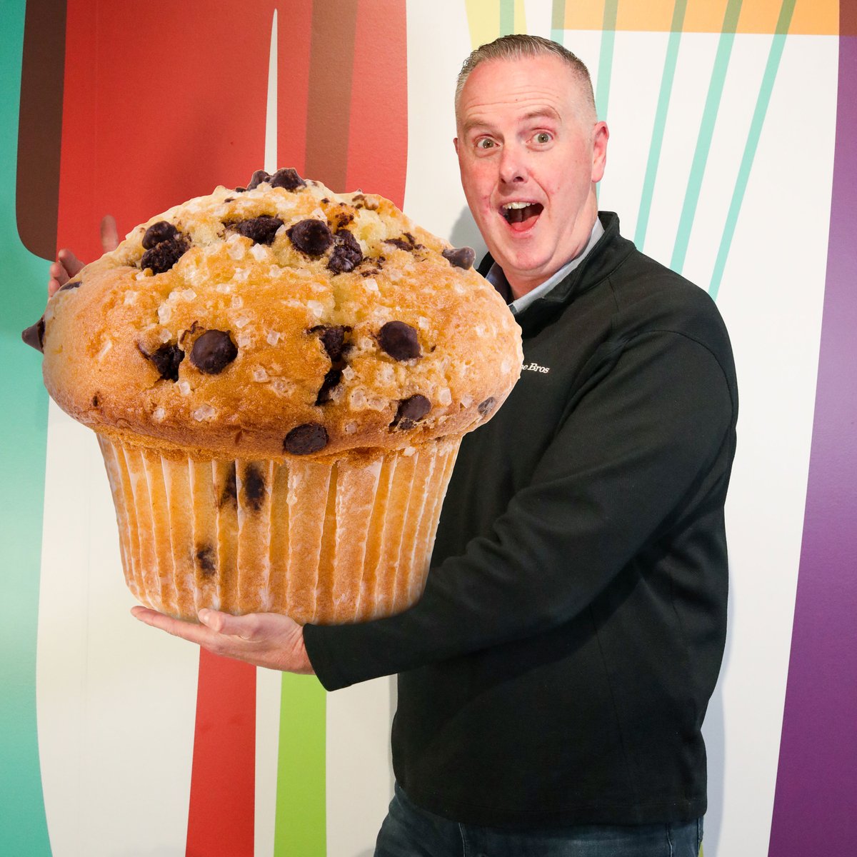 🚀 Brace yourselves for the ultimate indulgence: our latest creation, the JUMBO Muffin! 🌟 Weighing in at a whopping 30 pounds of sheer deliciousness, it's a flavor-packed adventure you won't want to miss! 🤤 #AprilFools