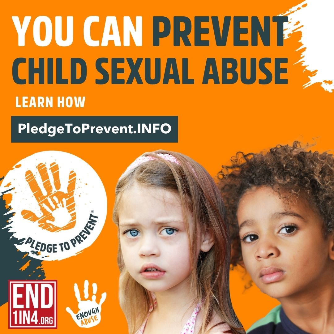 PledgePrevent's tweet image. Parents, teachers, survivors, advocates... anyone can take action to prevent child sexual abuse!  Go to pledgetoprevent.info, take the #pledgetoprevent, and we’ll email you specific resources to help you carry out your pledge! #ChildAbusePreventionMonth #preventchildabuse