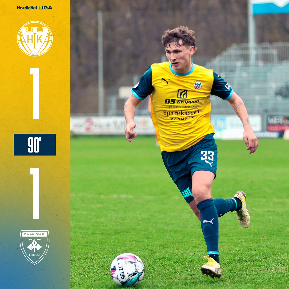 hikfodbold's tweet photo. Det slutter uafgjort i dagens opgør. Målscorer for Hobro IK var Jesper Cornelius.
⚽️ Hobro IK - Kolding IF
⏱90+5'
🥅 1-1
#VoresHobroIK #HOBKIF #Nordicbetligaen https://t.co/FYm9L7pWR3