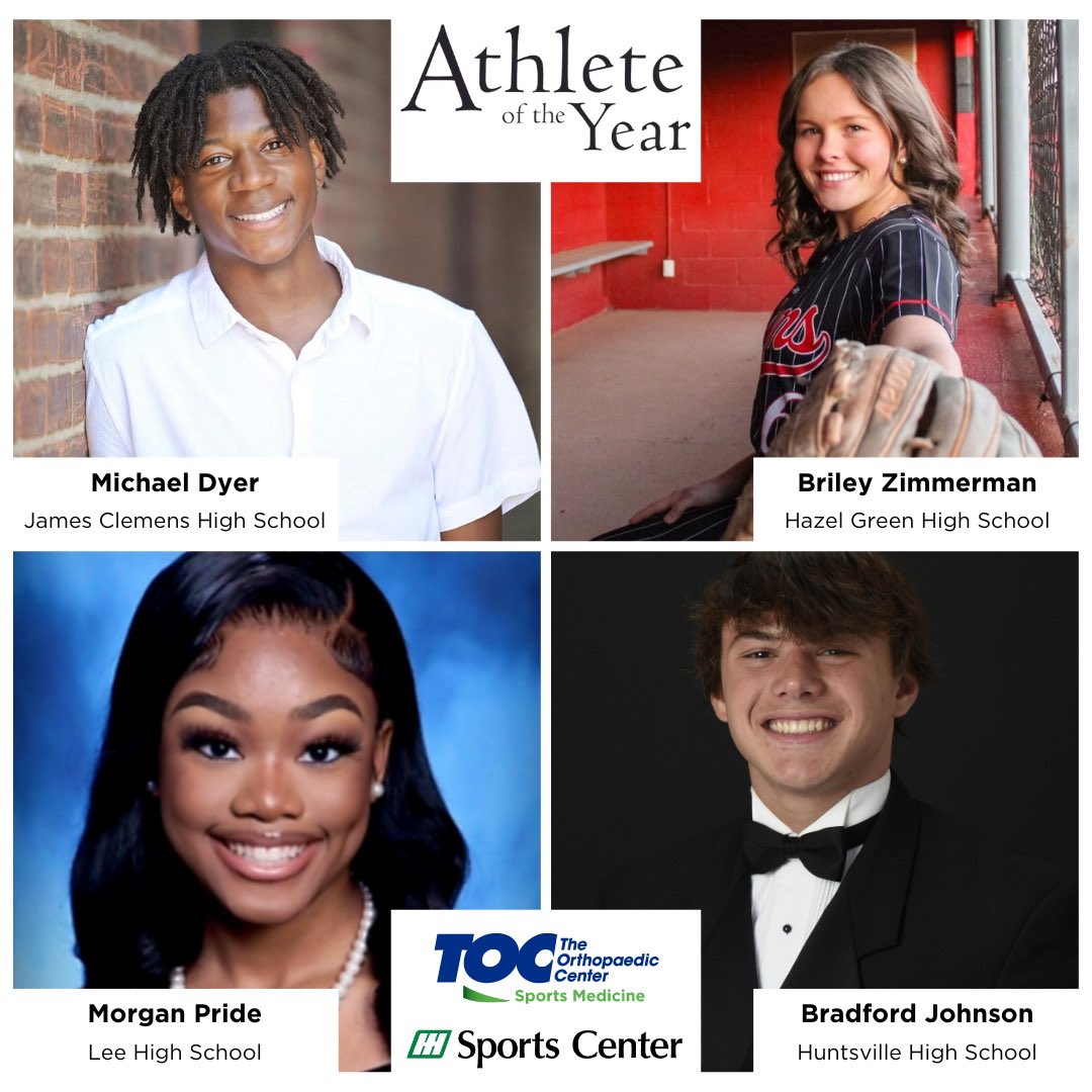 ￼
Big congratulations to our outstanding March Athletes of the Month: Michael Dyer, Briley Zimmerman, Morgan Pride, and Bradford Johnson! 
￼
These students have truly shined in their sports, classroom, and community! 
#athleteoftheyear