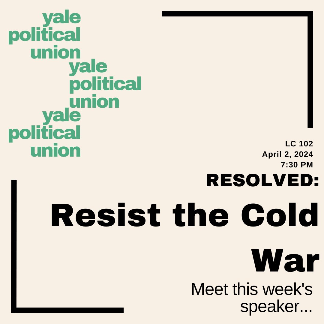 Yale Political Union tweet media