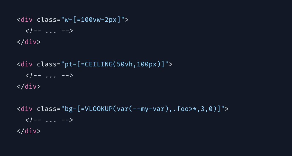 Something I've been trying to crack for a long time in Tailwind is making `calc()` expressions less verbose.

Was doing some personal budgeting on the weekend and had a eureka moment — coming in Tailwind CSS v4 🔥
