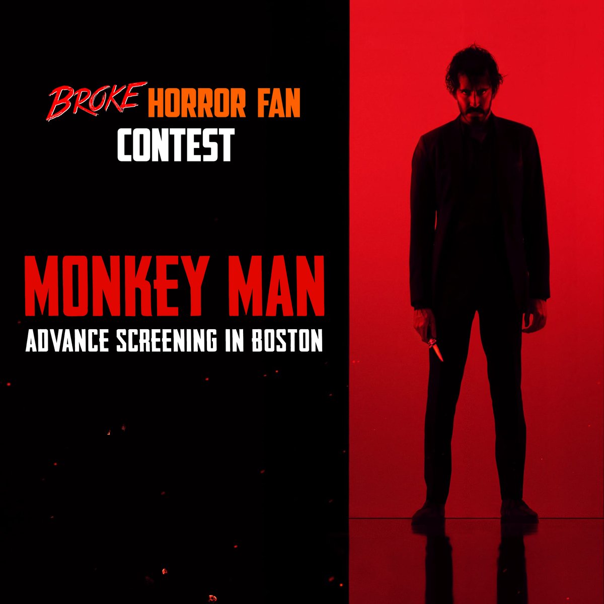 BOSTON! Want to see Dev Patel's @monkeymanmovie early and for free? 2 followers who RT this will each win a pair of tickets to an advance screening this Wednesday night. Details: brokehorrorfan.com/post/746568792…