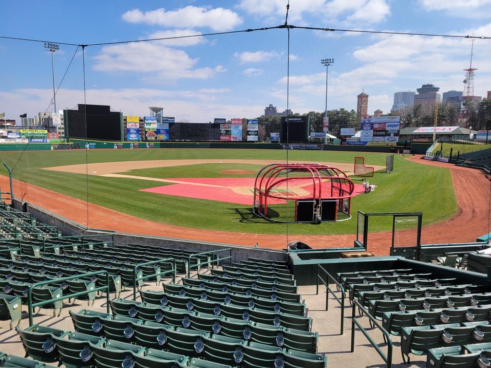 The <a href="/RocRedWings/">Rochester Red Wings</a> <a href="/DuraEdge/">DuraEdge Products</a> infield is dialed in for their home opener tomorrow.  We graded the DuraTrax warning track last fall as well.  Have a great year!