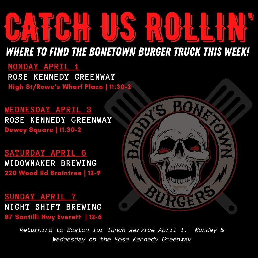 Aww yeah, Bone Heads!! We are full tilt boogie & loaded up with the finest #burgerporn you’ll get from a truck! 🤘🍔🤘 Hail & Grill #foodtrucklife #eatlocal #foodporn #foodie #bostonfoodtrucks #burgertime #bostoneats #drinklocal @HelloGreenway @WidowmakerBrew @NightShiftBeer