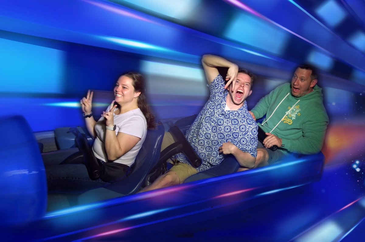 Took my family to Disney last week. Few things to note. 1. I don’t know who this guy is. 2. This photo legit caught me screaming out of fear. Space Mountain isn’t to be disrespected.