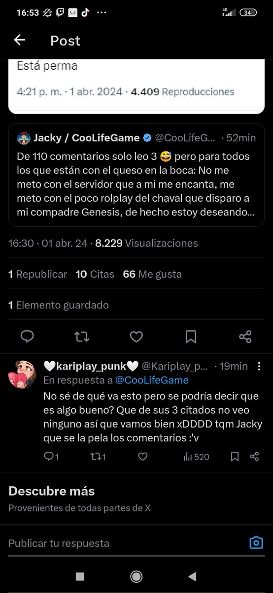 LPamblanco's tweet photo. @CooLifeGame LoL, 27 comentarios y solo puedo ver 1 JAJAJA wtf? https://t.co/aRI2u5WQi0