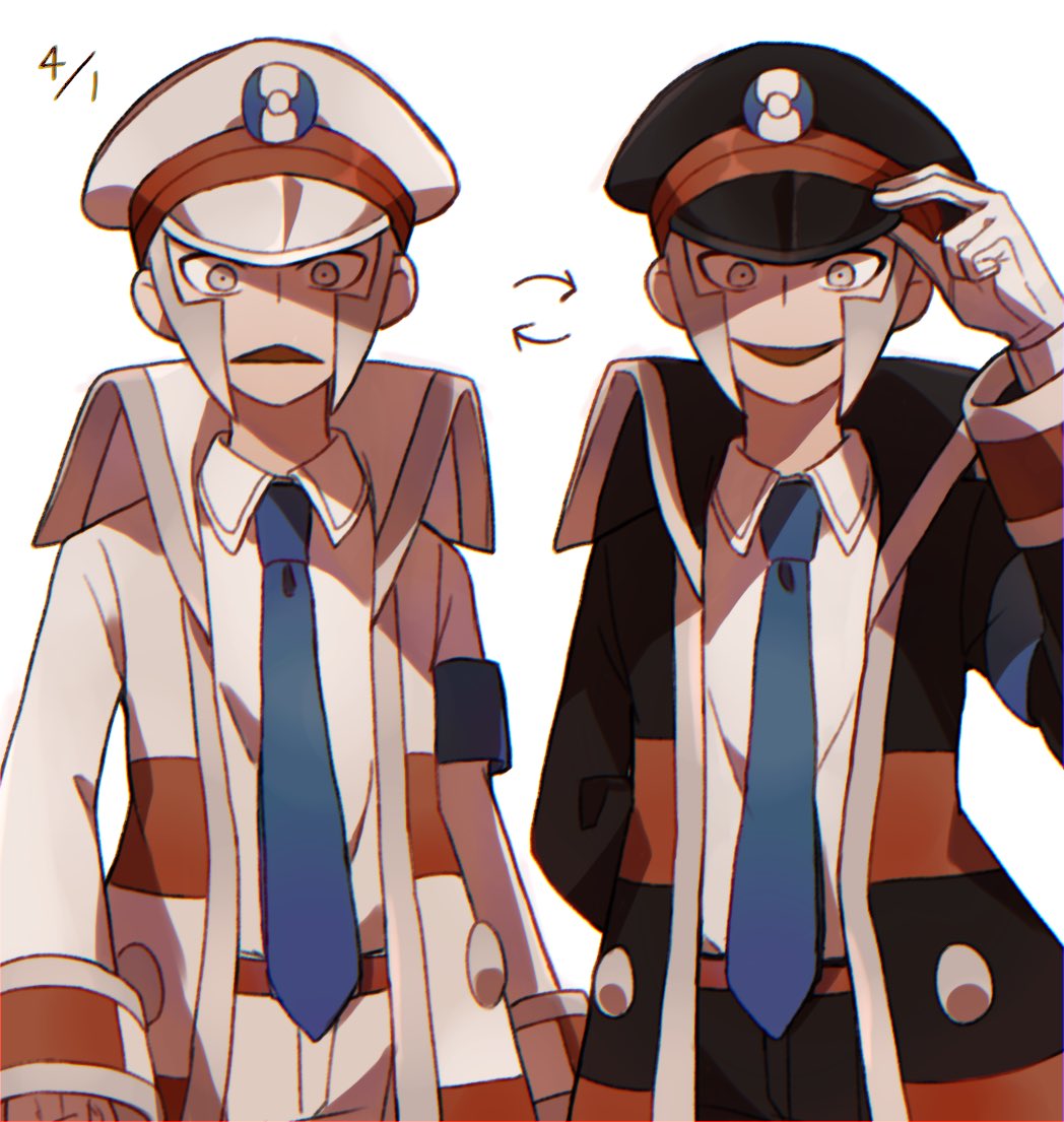 クダリ(ポケモン) ,ノボリ 「エイプリルフール…?(服を逆にしただけ