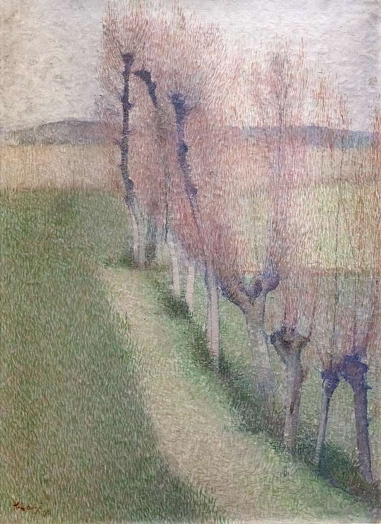 ACHILLE LAUGÉ (1861-1944), 'The Willow Road', 1896.  Musée de Beaux-Arts de Carcossonne, France. #AchilleLauge #postimpressionism #willow #purple #artoftheday #art #FrenchArt 
instagram.com/p/C5ORUMmgtGd/