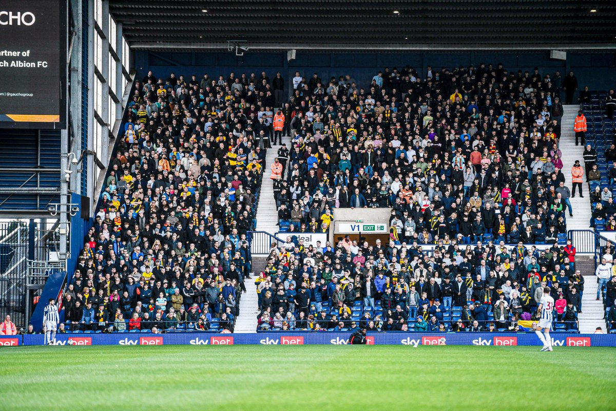 WatfordFC's tweet photo. Another brilliant turnout on our travels. 👏 https://t.co/6u6EsoVoue