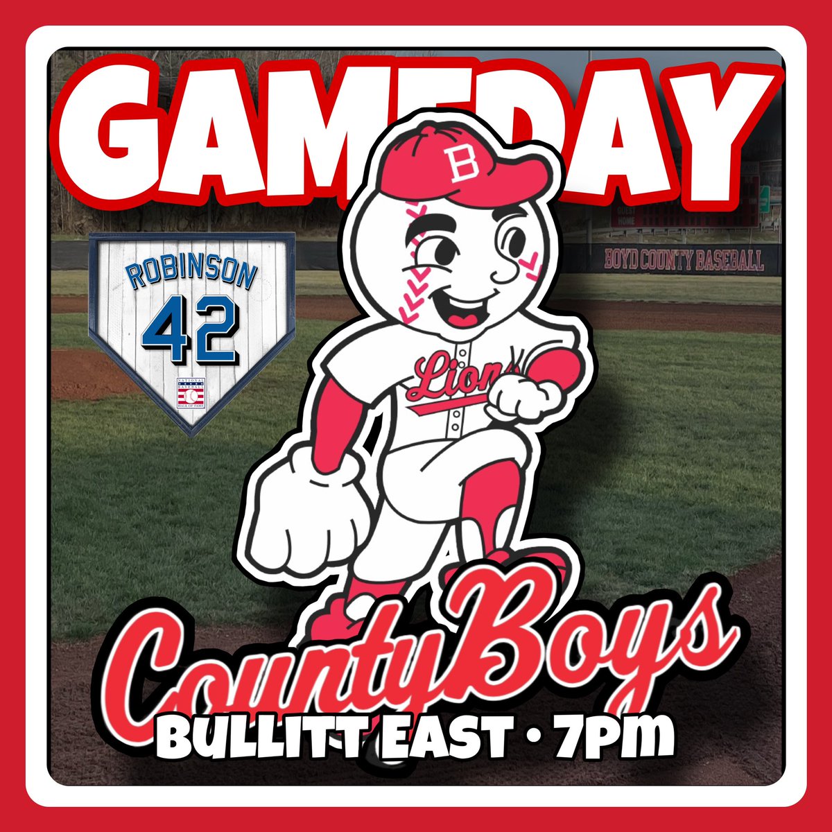 The Lions won yesterday's game 4-1 over South Oldham and play again today against Bullitt East at 7pm. #CountyBoys