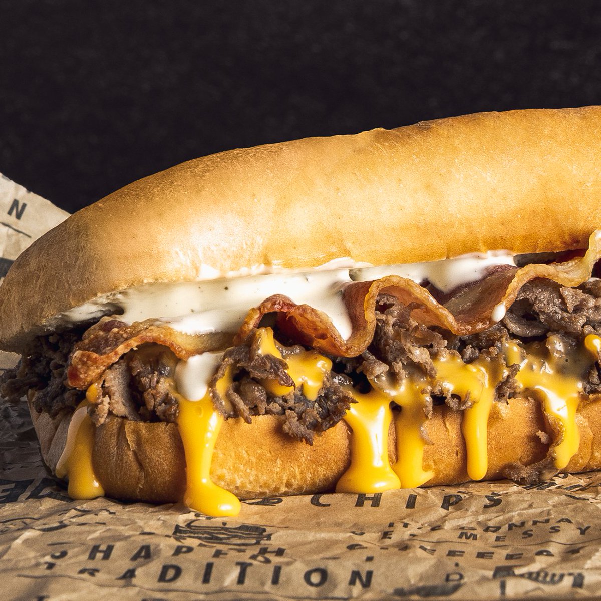 Upgrade your dinner plans. 📷: Cheddar Bacon Ranch Cheesesteak