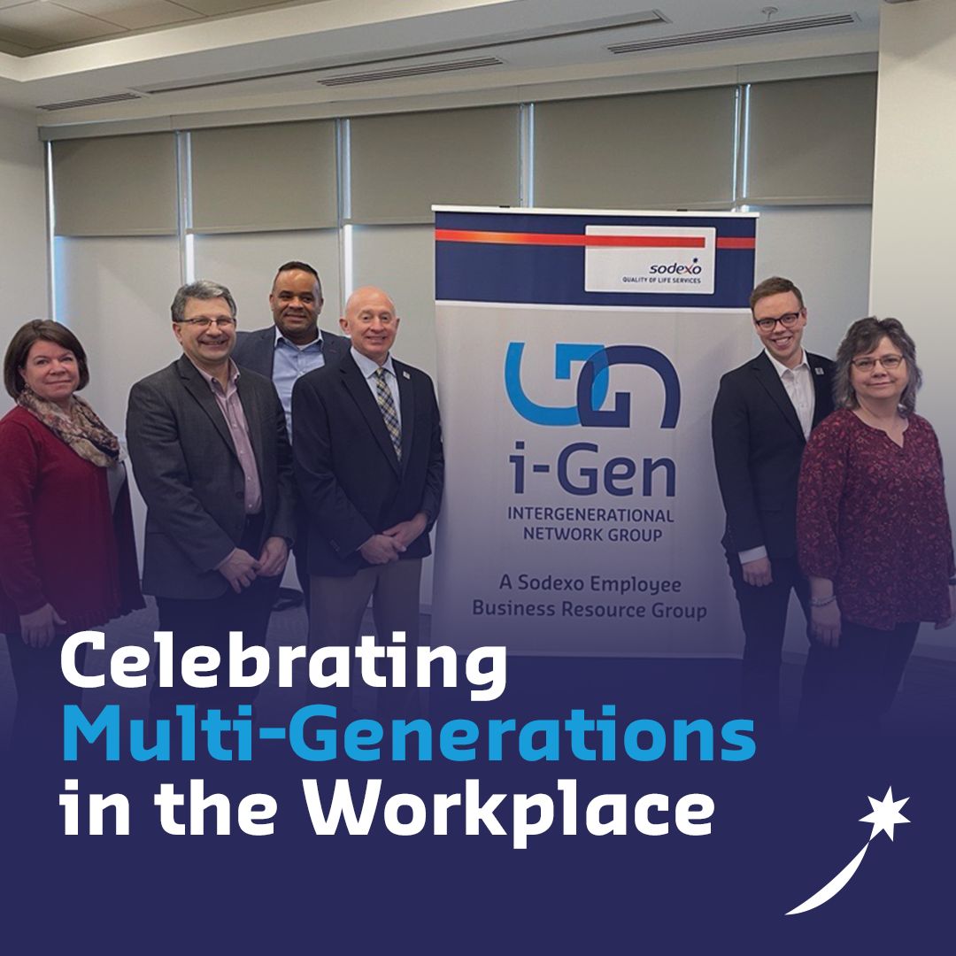 Sodexo celebrates generational diversity! 🌟 This April and beyond, we proudly recognize and cherish the diverse perspectives of our team, spanning across generations and varying lengths of tenure.