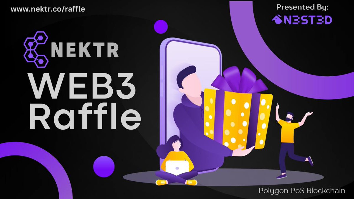 $NKT raffle pool #2  by <a href="/n3st3dlabs/">N3ST3D Labs, LLC</a> is officially open here! nektr.co/raffle optimized for Metamask and Trust Wallet browsers for mobile and metamask ext. for desktop. The $NKT #raffle #dapp has randomness secured by <a href="/chainlink/">Chainlink</a> with 95% pool payouts!🥇50% 🥈 30% 🥉 15%.