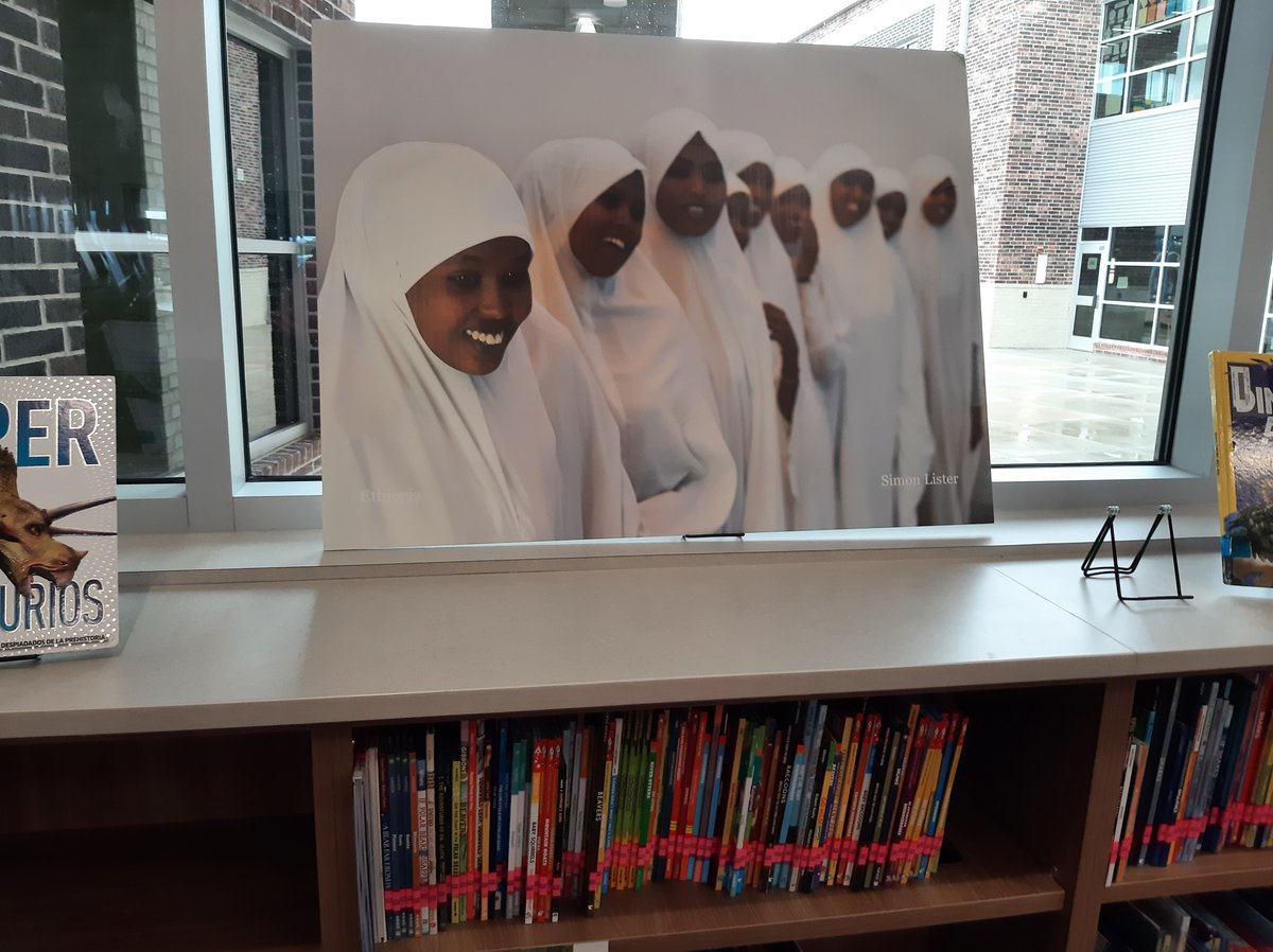 Students at the brand new Russell and Cindy Faldyn Elementary School <a href="/katyisd/">Katy ISD</a> in Katy, TX, were wowed and curious about the "Faces of Innocence".  Photos contributed by Simon Lister.