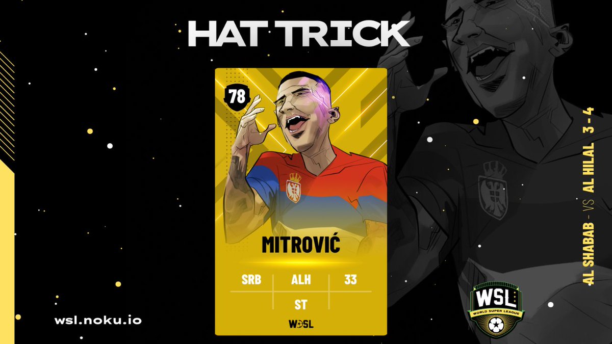 🚨Double score🚨

Mitrovic made a stunning match scoring 2 goals leading his Al Hilal to victory⚽️⚽️⚽️