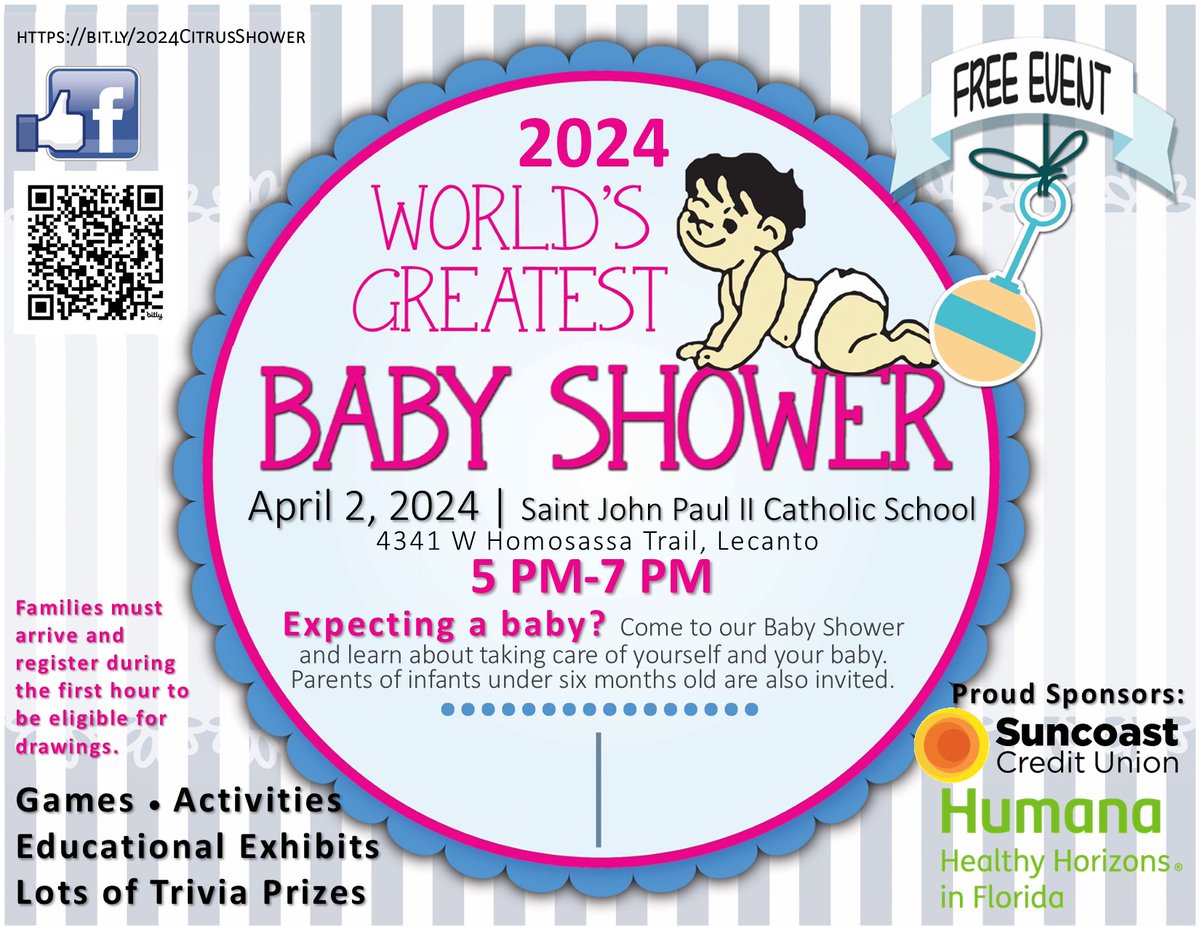 ESE_Citrus's tweet photo. Calling all expecting parents or parents/grandparents of infants under 6 months, this FREE event will give you tips on caring for yourself and your child. Don't miss out on giveaways, games, exhibits and activities at this annual event. @CitrusSchools https://t.co/jYok9RUtt2