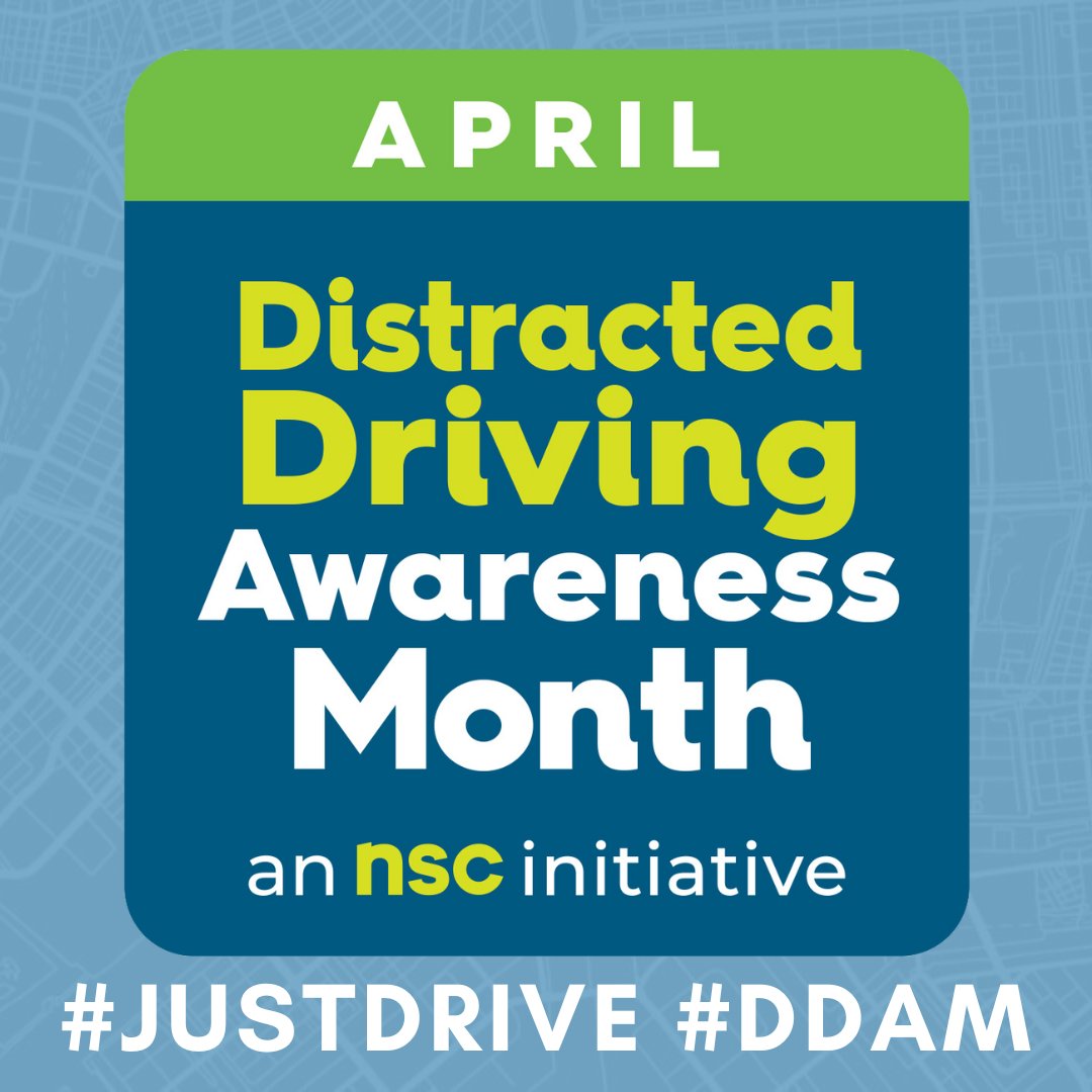April marks Distracted Driving Awareness Month. Let's start this month off by pledging to keep our eyes on the road and our focus on driving safely. Remember, one text or glance away could change everything. #DistractedDrivingAwareness #DriveSafe #JustDrive