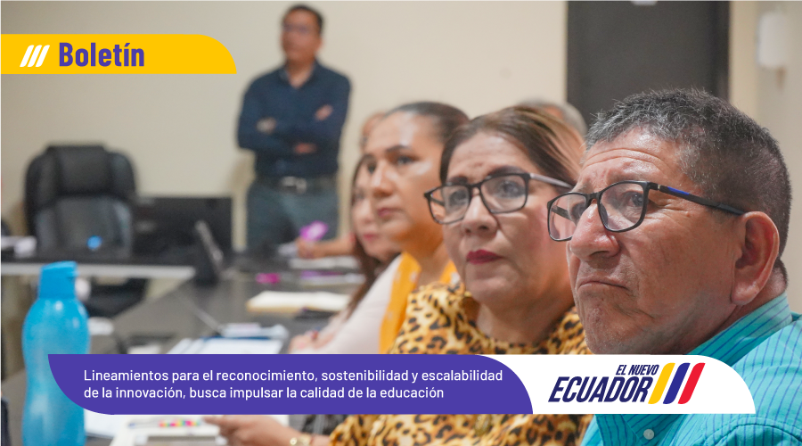 EducacionZ4_Ec's tweet photo. [BOLETÍN] A través de un taller se socializó los Lineamientos para el reconocimiento, sostenibilidad y escalabilidad de la innovación que busca mejorar la gestión escolar y calidad educativa en el Sistema Nacional de Educación.

➡️ https://t.co/H0FoVXwHkr

#ElNuevoEcuador https://t.co/LmVb2bWC9c