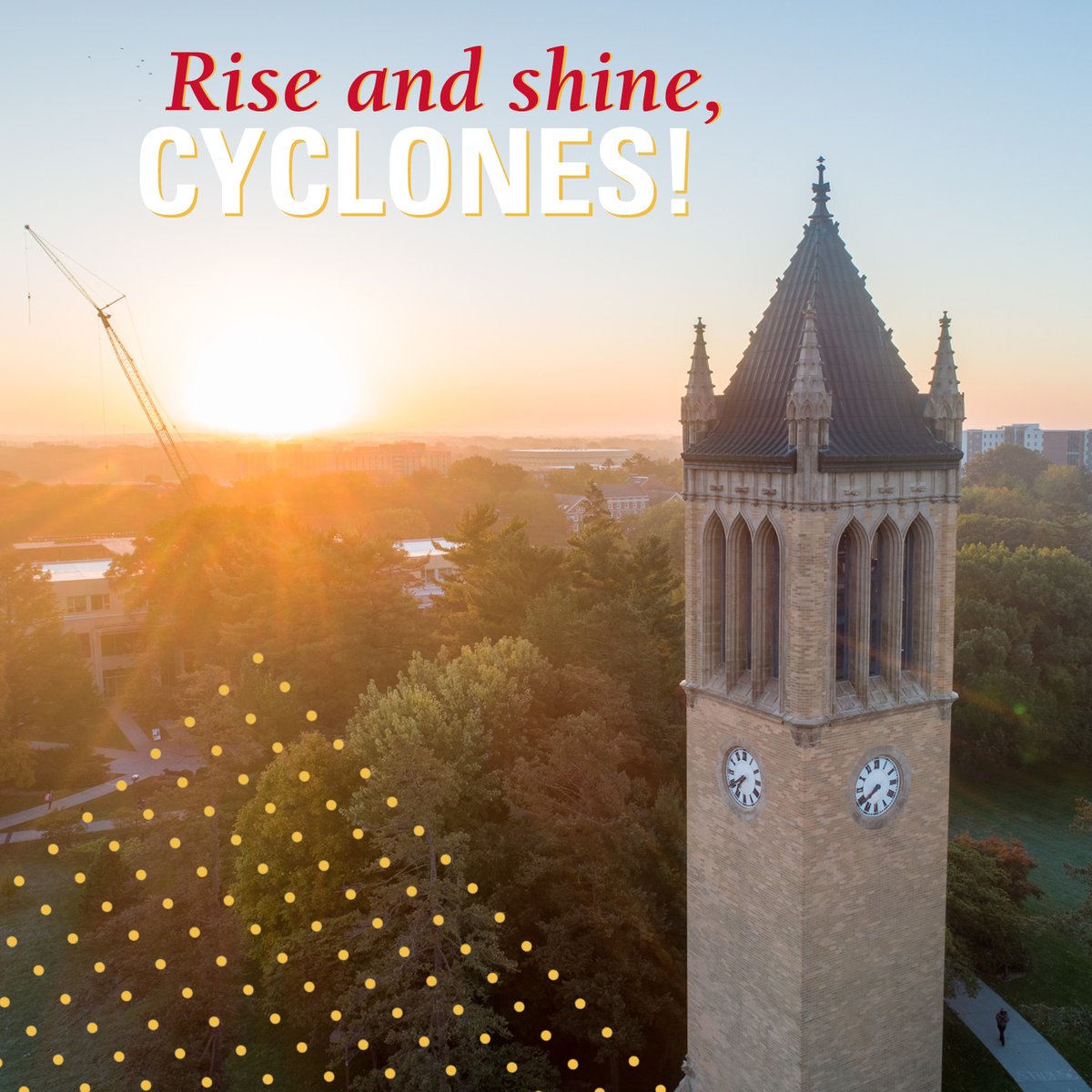 Rise and shine, Cyclones! ☀️ It’s #ForeverTrueDay! Our #24HoursofCyclonePower kick off at noon CDT! forevertrueday.com