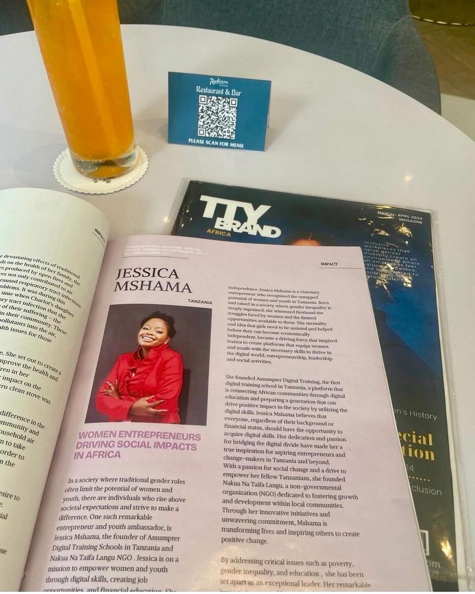 A bit late, but we wanted to celebrate the honor our outstanding crew member, Jessica Mshama, was awarded for #WomensHistoryMonth by @ttybrandafrica! A full page write-up on her endless work in business & female entrepreneurship, well deserved Jess! 🚀🌟