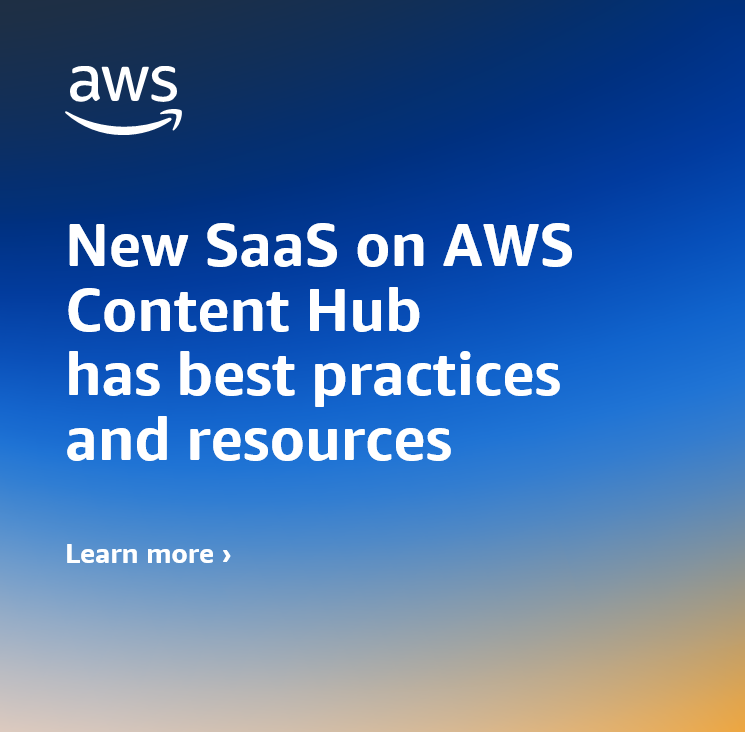 The new #SaaSonAWS content hub is a dynamic platform that serves as your one-stop destination for navigating the intricate landscape of building, launching & managing SaaS on AWS. Learn more & get started today ▶️ go.aws/3PJPi0d