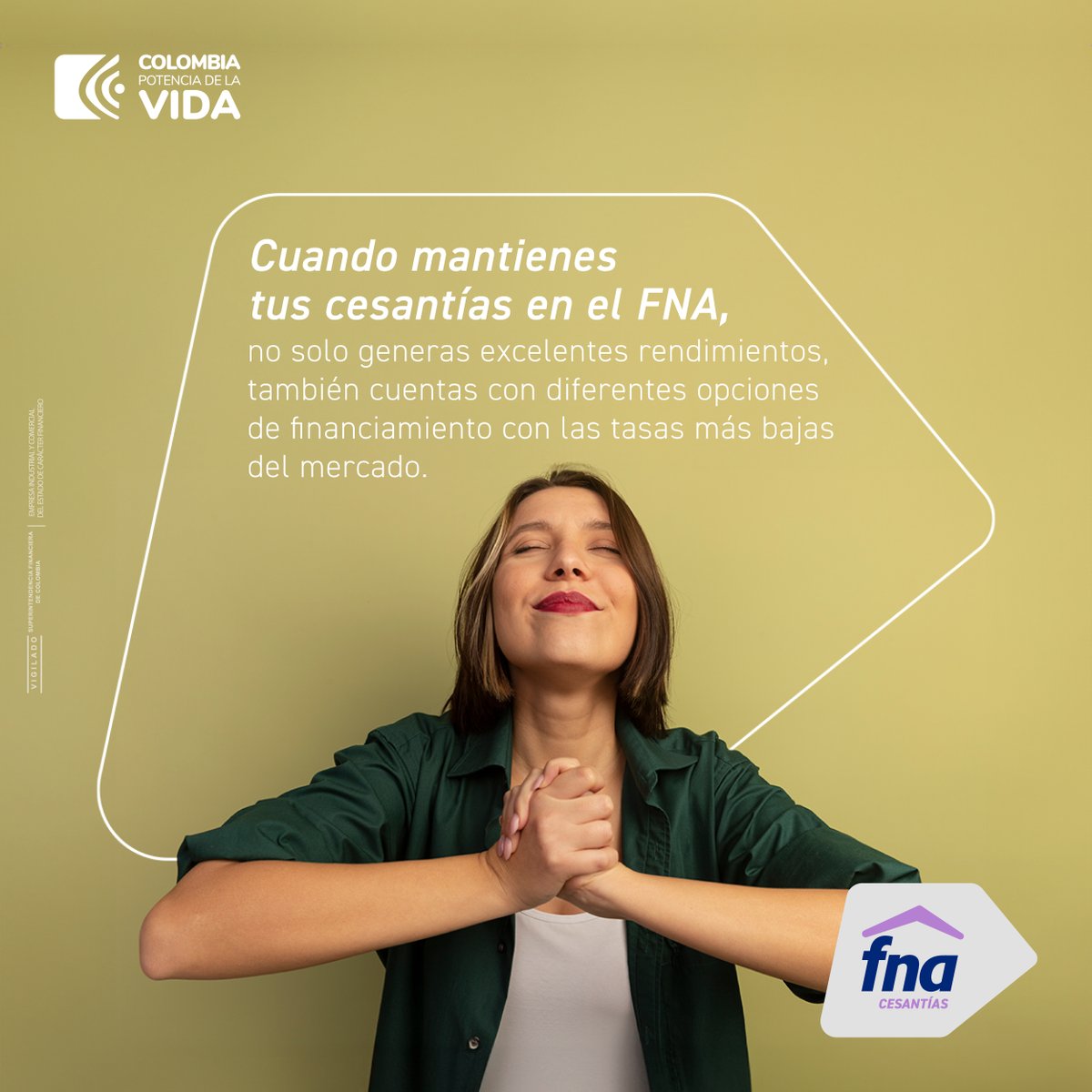 FNAahorro's tweet photo. Cuando mantienes tus cesantías en el FNA, no solo generas excelentes rendimientos, también cuentas con diferentes opciones de financiamiento con las tasas más bajas del mercado. ¡Juntos hacemos el hogar de los colombianos!
#DaElGranPaso ahora: https://t.co/EdASLNuGVQ https://t.co/TlR43BSybG