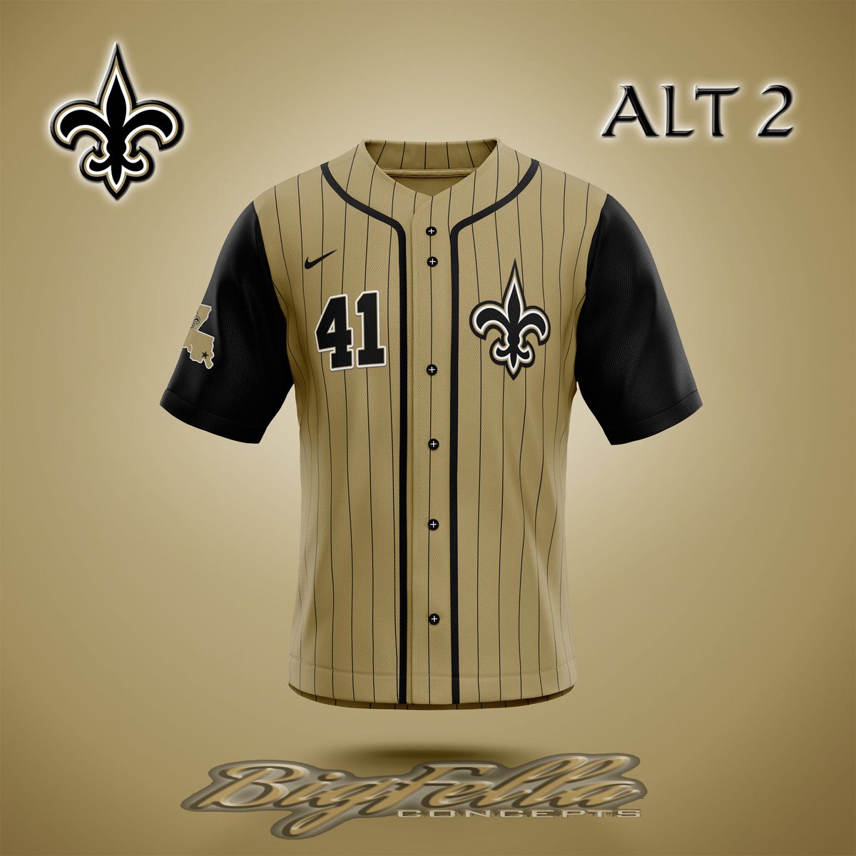 NFL X MLB Crossover New Orleans Saints @Saints #Saints #WhoDat #NFLTwitter #MLB @sportsTemplate