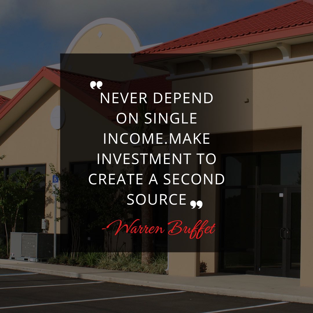 Never depend on single income. Make investment to create a second sound 
-Warren Buffet!

#buyhome #buyProperty #sellhome