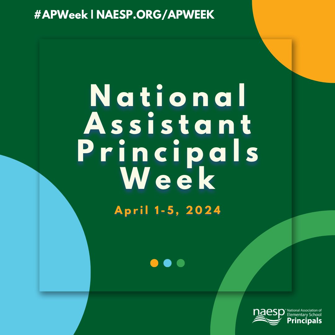I'm starting my week recongizing #AssistantPrincipalsWeek ! #APs are a crucial element of school leadership teams and they deserve all the 💕💕💕💕 #APsRising #NOAP @NAESP @NASSP