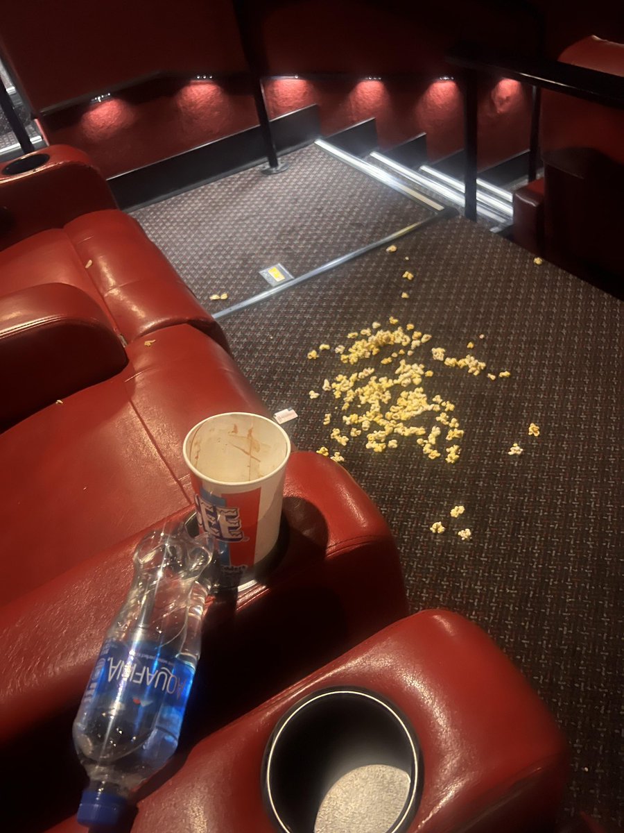 Before I leave movie theaters I always dump out my leftover popcorn

Does anyone else do this or am I weird?