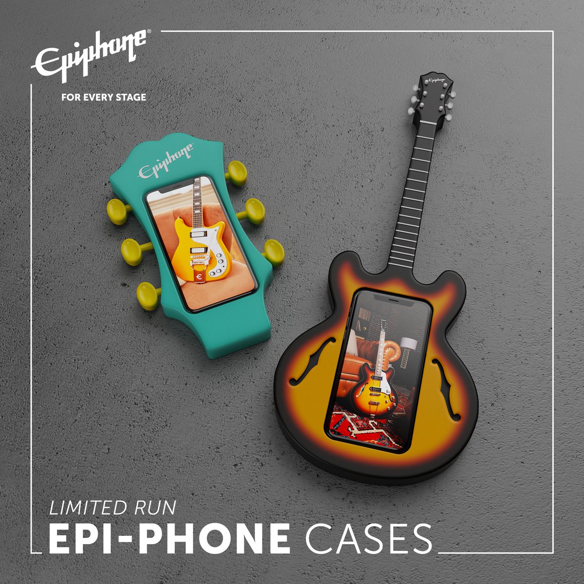Calling all Epi-Fans! Limited-Edition Epi-Phone Cases available now! #epiphone #foreveryphone #aprilfools