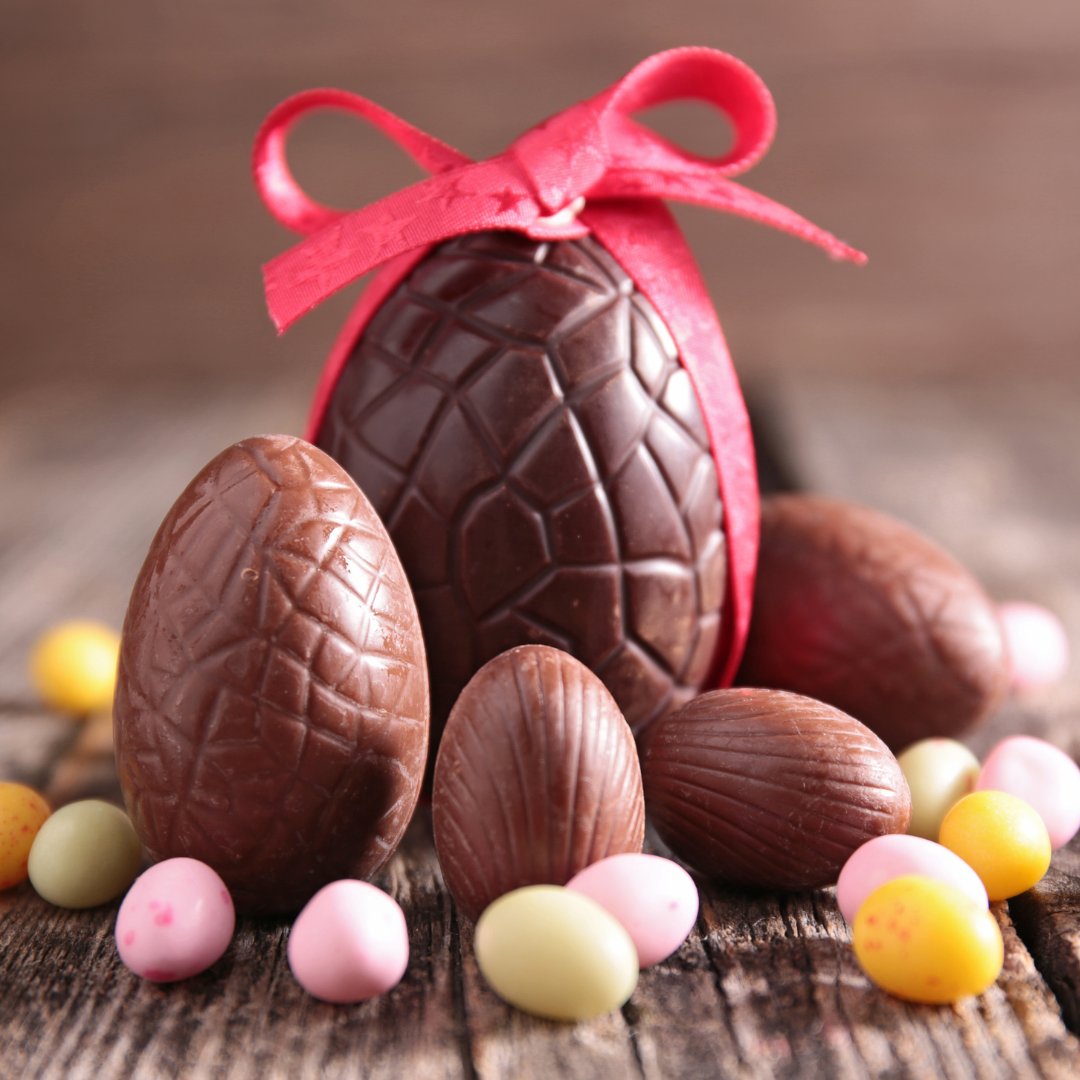 Happy 'eating lots of chocolate' day! Was the bunny good to you? #PeachyDigital #Easter #Chocolate #EasterBunny