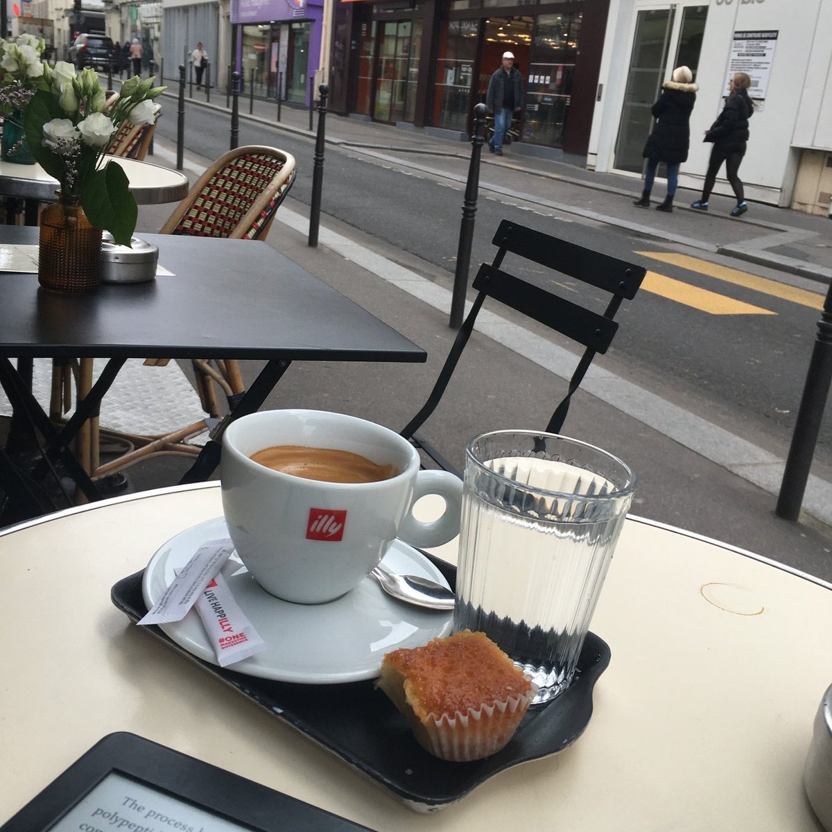 Civilization is a place where coffee is served in a real cup with water on the side and a small snack. Barbarians have their coffee served in a disposable non-recyclable paper cup with a plastic lid. Only three months left until we have to leave civilization.