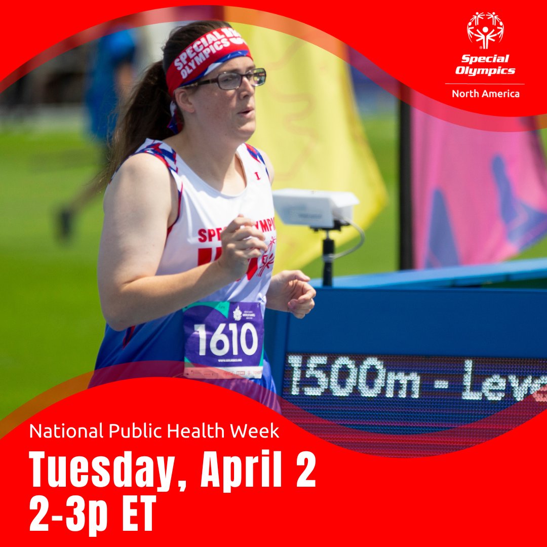 From the track to the speaking circuit! <a href="/SOArkansas/">Special Olympics AR</a> athlete Amy Price will join a distinguished panel of guests from <a href="/PublicHealth/">APHA</a> to discuss the unique needs and obstacles of people with intellectual disabilities. Join here: loom.ly/XPDGLak #InclusiveHealth #NPHW