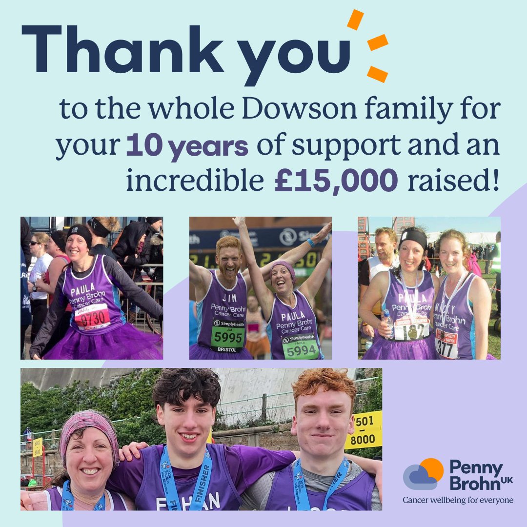 We're kicking the month off with a milestone moment, and a big THANK YOU to the Dowson family 🧡 They've been fundraising for us over the last 10 years and have hit a staggering £15,000! Read their story 👉️ l8r.it/bIAN