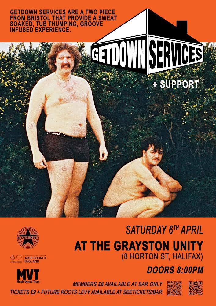 Lots on this week but we’d like to point you in the direction of Getdown Services supported by Callis. Ps bar open to all when gigs are on. @GetdownServices