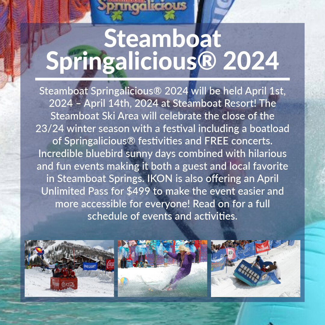 Ready to have some springtime fun in Steamboat Springs? Check out all the Springalicious® events HERE --> ow.ly/z72a50R3hF9 #SteamboatResort