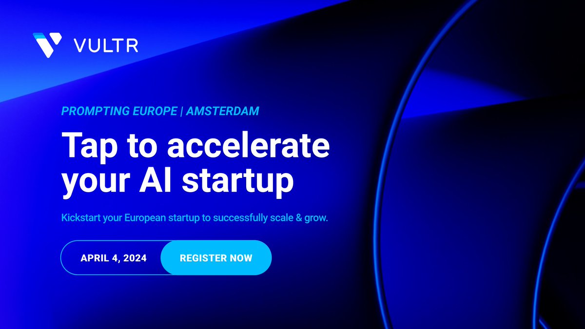 Discover strategies to successfully scale your startup beyond Europe at Prompting Europe Amsterdam on April 4th. 🇳🇱🇳🇱🇳🇱 Register now, and stay tuned for more locations! eventbrite.nl/e/prompting-eu…