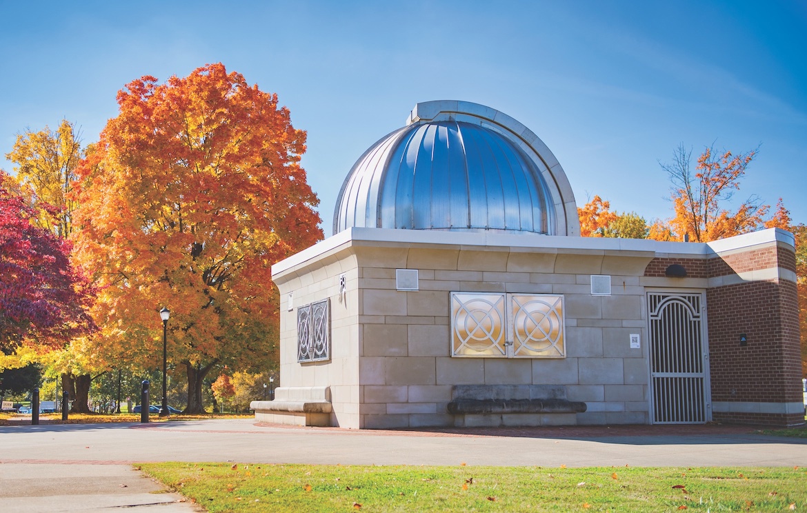 The MTSU Observatory next to Wiser-Patten Science Hall on campus will be open, weather permitting from 12:45 to 2:45 p.m. Monday, April 8, for a solar eclipse that will bring 93% totality to the area. (MTSU file photo by Kimi Conro)