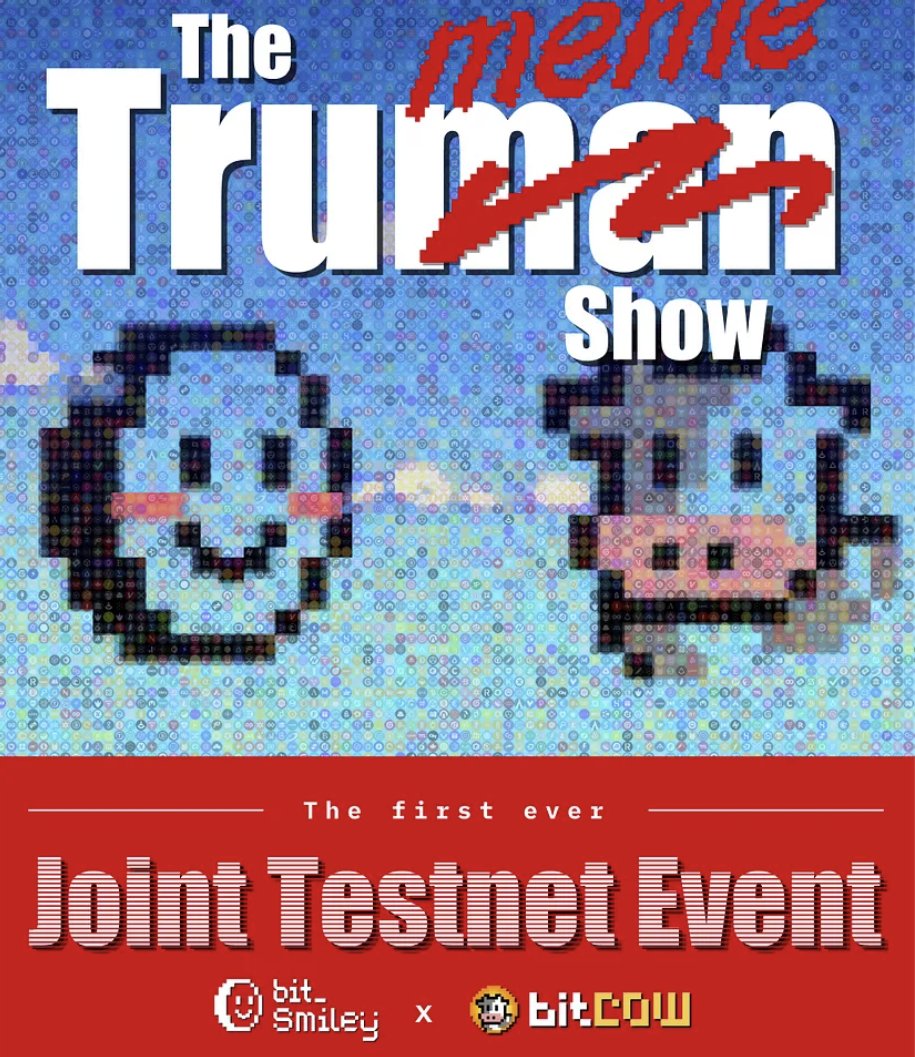 笑脸和奶牛联合公测马上就要开启！
划重点：这联合测试活动与笑脸、奶牛空投息息相关!!!
可以自行在测试网上发行meme，最后胜出的meme会有官方的扶持和奖励。

🎉抽15个测试名额
🔸点赞、转发
🔸留EVM地址
24H

详情:
medium.com/@bitsmiley/bit…