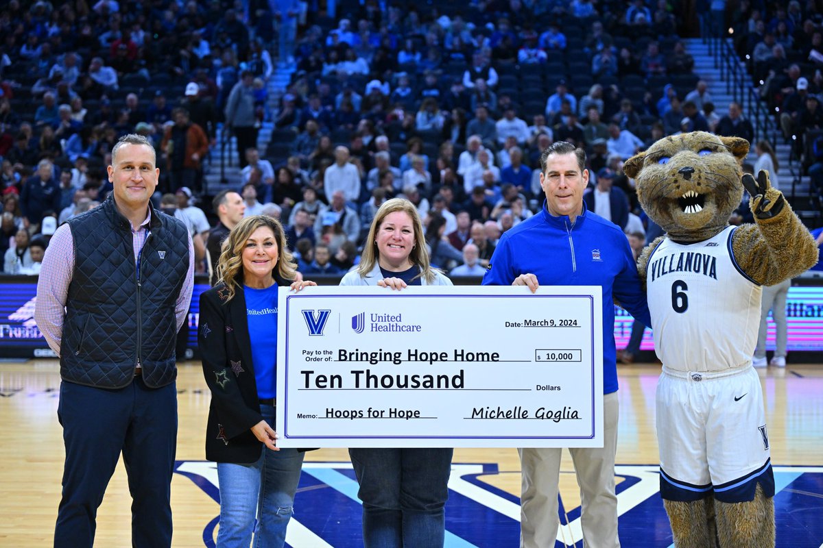 V’s Up - @UHC has donated $10,000 to @BHHNation for every home win this season! Thank you UnitedHealthCare and Bringing Hope Home! ✌️😺