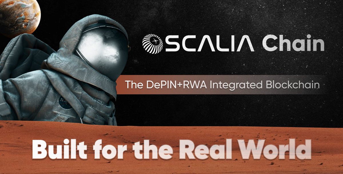 Introducing Scalia Chain: The Scalia Blockchain; Built for the Real World.

Scalia has been committed to providing genuine value with our principal DePIN Aggregator. Now, we are venturing into the exciting field of combining DePIN with RWA (Real World Assets) using blockchain