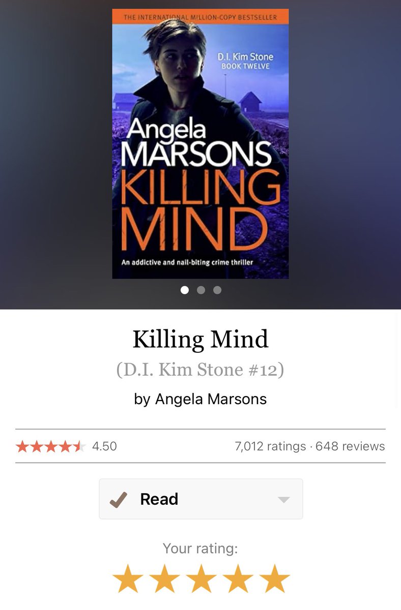 Cesca_Marie_'s tweet photo. One of my favourite authors to the point where I put off reading the next book in series as I get through them so fast. Straight on to book thirteen though now as I’ve a lot of catching up to do! @WriteAngie #KillingMind https://t.co/RXlQJmYqdg