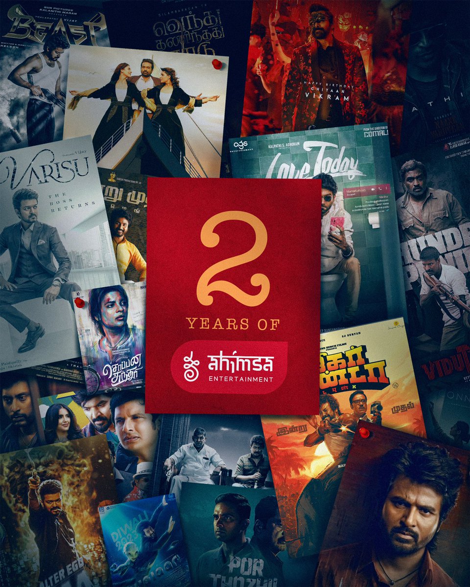 Celebrating our 2 year birthday! 🎉 Your support has turned our dreams into reality, from distributing blockbuster films to collaborating with Thalapathy 3 unforgettable times. We can't wait to share our upcoming news with you. Thanks for being with us every step of the way! ❤️