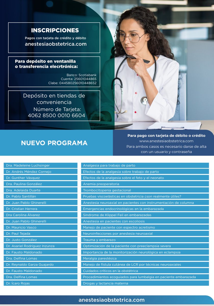 ralboresmd's tweet photo. Listos para empezar @Anestesiaobsmx próximo inicio de curso virtual, junio 2024. https://t.co/HlFbAOeWGV