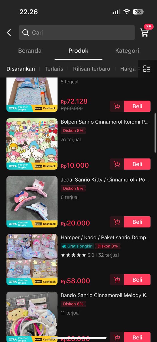 guys beliii jualanannyaa 😿 she sell sanrio stuffs gitu.. lucu2 sama bagus semuaa huhu &amp; dia baik bgttt t__T