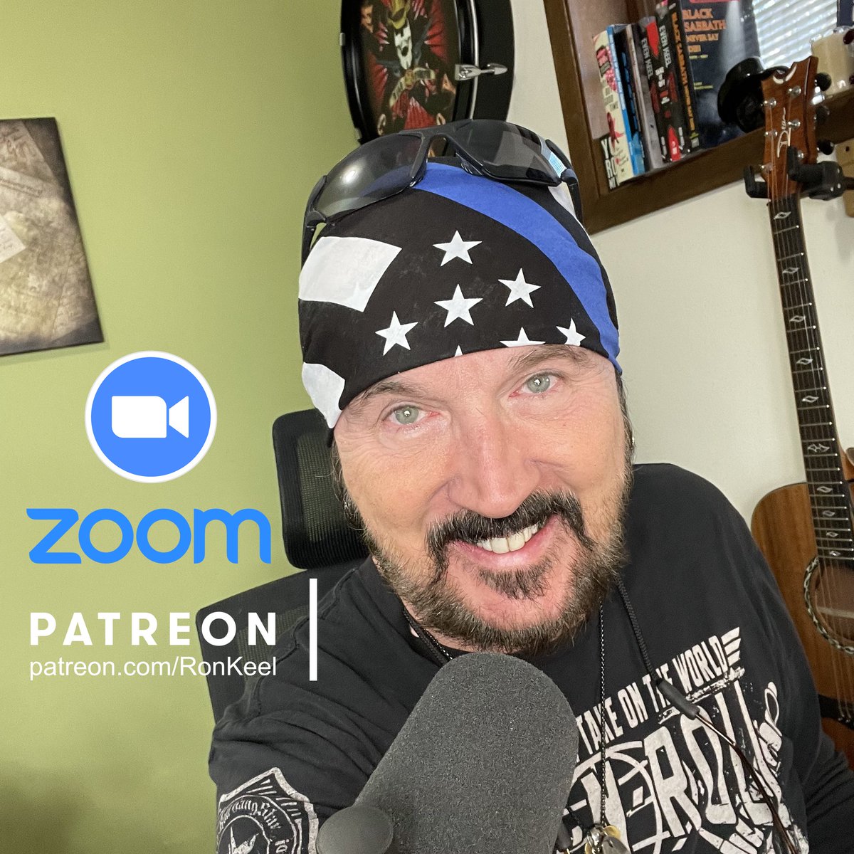 Tonight at 6 PM Eastern: patreon.com/ronkeel - 1 hour Q&A, new album cover reveal, new concert announcements, and most importantly, hangin' w/ my people