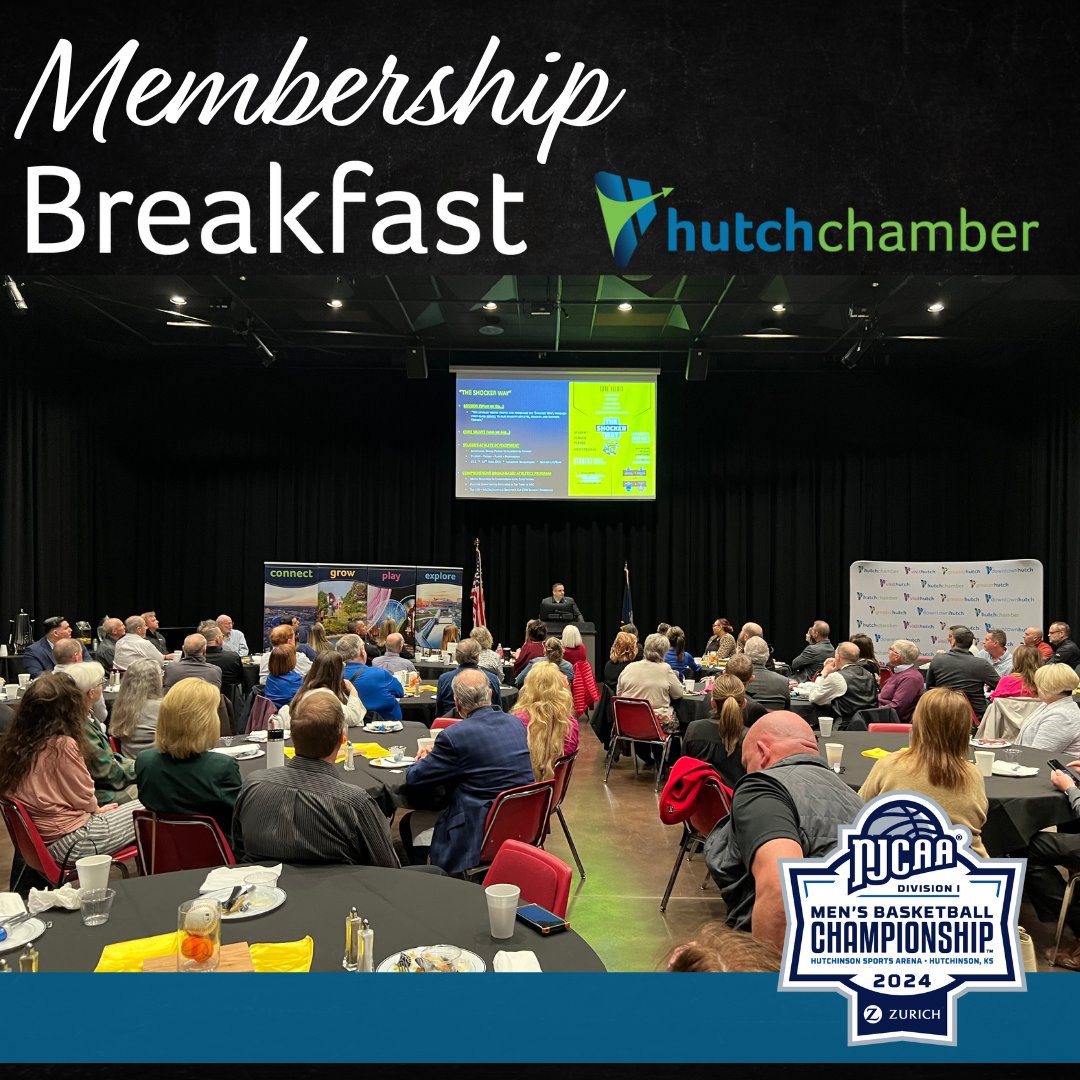 hutchchamber's tweet photo. A look back at our Membership Breakfast last week!  Thank you to our sponsor the NJCAA! 
#choosehutch #membershipbreakfast https://t.co/mDP8EEdHGX