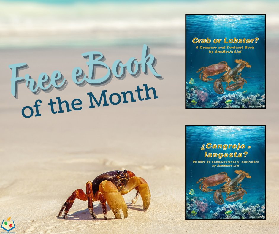 This April, dive into our free eBook of the month featuring crabs and lobsters! Our compare-and-contrast books encourage young readers to analyze similarities and differences between various animals. bit.ly/2LV7h00